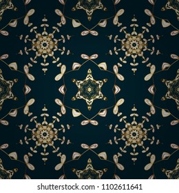 Tribal art print, vintage background. Background texture, wallpaper, theme in black, blue, white, gray and neutral colors. Abstract ethnic vector seamless pattern.