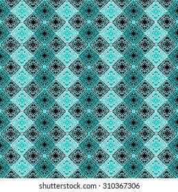 Tribal art seamless pattern. Ethnic geometric print. Oriental repeating background texture. Fabric, cloth design, wallpaper, wrapping