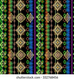 Tribal art seamless pattern. Ethnic print. Boho texture. Cloth design, wallpaper, wrapping