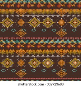 Tribal art seamless pattern. Ethnic print. Boho texture. Cloth design, wallpaper, wrapping