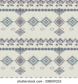 Tribal art seamless pattern. Ethnic print. Boho texture. Cloth design, wallpaper, wrapping