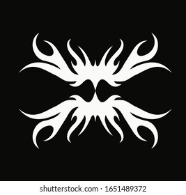 Tribal art tattoo with Maori ethnic element