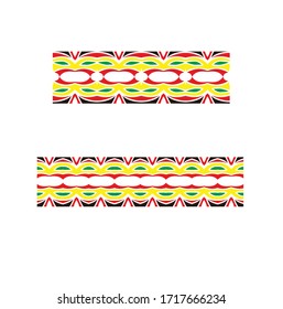 Tribal art tattoo set with Maori ethnic elements, wall ornament