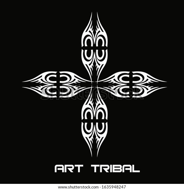 Tribal art\
tattoo set with Maori ethnic\
elements