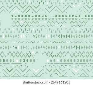 Tribal art textured seamless pattern. Trendy, essential all over detailed tribal pattern ideas for textile, home decor, laminates, gift wrapping, template, banner. Vector illustration.