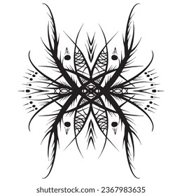 Tribal Art Variant 6 ,good for graphic resources, printable art, suitable for design resources, logo, template designs, and more. 