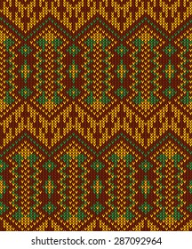 Tribal Aztec Abstract Seamless Pattern. Geometric Vector.