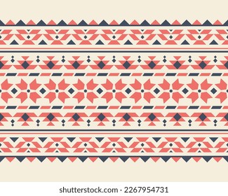 Tribal aztec colorful seamless ethnic native american pattern