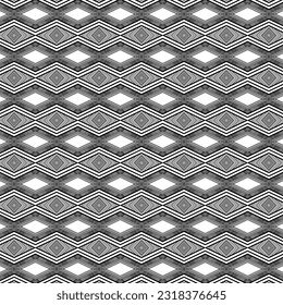tribal aztec mix african seamless pattern texture background in traditional style black white color