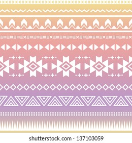 Tribal aztec ombre seamless pattern