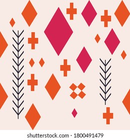 Farbiger geometrischer Hintergrund, ideal für Stoff, Verpackung, Textilien, hausgemachte Gestaltung, Geschenkverpackung.