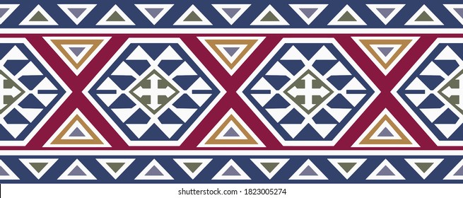 Tribal aztec pattern design for textile and fashion. 