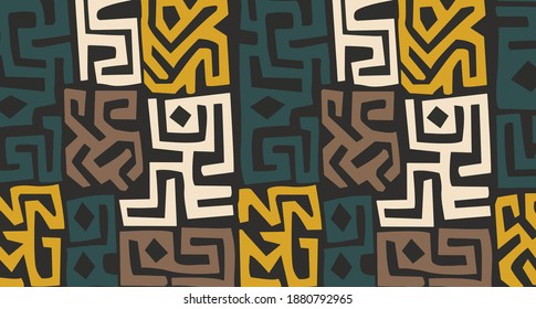 Tribal aztec pattern design for textile and fashion.