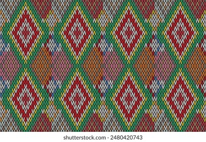 Tribal aztec print template for fabric and paper. Seamless pattern in boho chic style. Abstract background with ethnic ornament. Aztec pattern. Summer fashion.