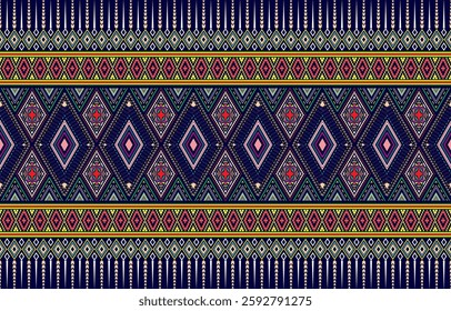 Tribal aztec print template for fabric and paper. Seamless pattern in boho chic style. Abstract background with ethnic ornament. Aztec pattern. Summer fashion.