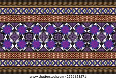 Tribal aztec print template for fabric and paper. Seamless pattern in boho chic style. Abstract background with ethnic ornament. Aztec pattern. Summer fashion.