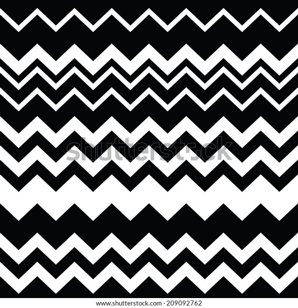 Tribal\
Aztec zigzag seamless black and white pattern \
