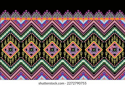 Tribal Background geometric ethnic pattern Oriental traditional Design for seamless,carpet,wallpaper,clothing,wrapping,fabric,Vector illustration.