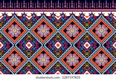Tribal Background geometric ethnic pattern Oriental traditional Design for seamless,carpet,wallpaper,clothing,wrapping,fabric,Vector illustration.