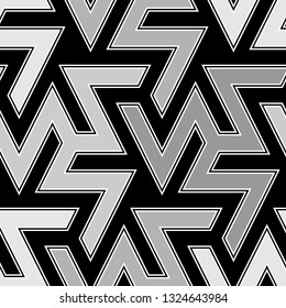 Tribal background.Figures image. Geometric wallpaper. Ethnic ornament. Folk backdrop. Mosaics motif. Digital paper, web design, textile print. Seamless pattern. Vector art work