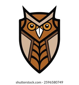 A tribal badge logo featuring a textured owl, symbolizing wisdom and protection. The owl's intricate patterns create a unique, eye-catching design that embodies strength and heritage.