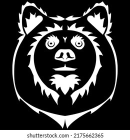 Tribal Bear Animal Head Vector Vector