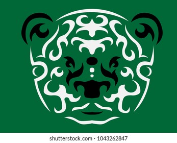 Tribal bear illustration