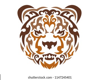 Tribal Bear Illustration