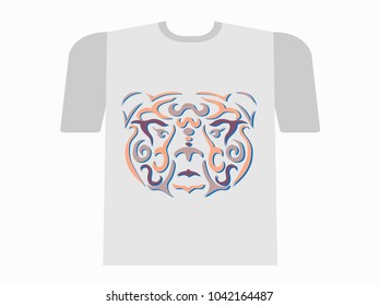 Tribal bear tshirt mockup