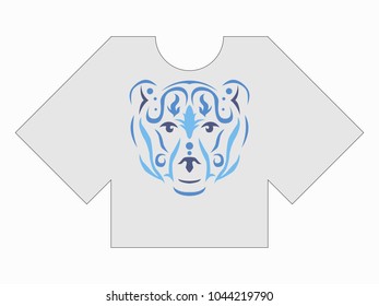 Tribal bear tshirt mockup