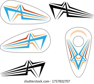 Tribal Bike Decal : Vinyl Ready, Vehicle Graphics Vector Illustration