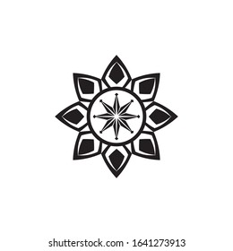 tribal black collection set  flame  totem Vector Illustration design
