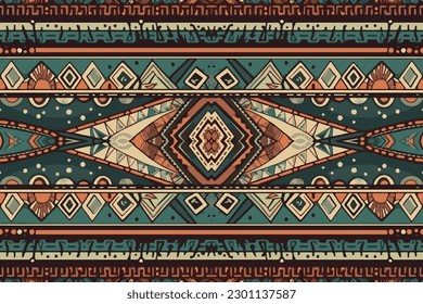 Patrón étnico tribal bohemia. Resumen de la antigua línea gráfica de la etnia tribal tradicional folk antiguo. Elegante estilo retro vintage de lujo. Tela textil textil patrones bohemios étnicos.
