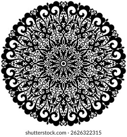 Diseño de patrón de estilo tribal y bohemio. Patrón de mosaico. Diseño de mandala de estilo henna o mehndi floral.   