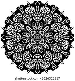 Diseño de patrón de estilo tribal y bohemio. Patrón de mosaico. Diseño de mandala de estilo henna o mehndi floral.   