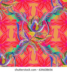 Tribal, Boho, Bohemian style. Kaleidoscope, medallion, yoga, india, arabic. Ornament beige colored card with mandala. Geometric circle vector element.