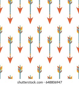 Tribal boho design arrows seamless pattern background