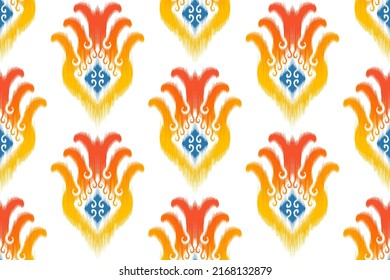 Tribal boho native textile turkey traditional embroidery vector background. Aztec fabric carpet mandala ornaments textile decorations wallpaper. Abstract geometric Ikat ethnic seamless textile pattern
