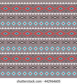 Tribal Boho Seamless Pattern . Ethnic Geometric Ornament. Boho Vector Pattern. Fabric, Wallpaper and Wrapping Texture.