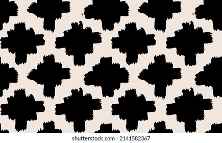 Patrón ininterrumpido de boho tribal. Fondo vector dibujado a mano. Ornamento geométrico azteca 
