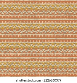Tribal Boho Nahtloses Muster. Ornament mit Stammeformelementen. brauner geometrischer Ausdruck. Boho Vektormuster. Textur für Stoffe, Tapeten und Wrapping.