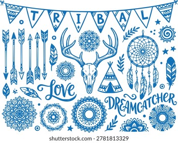 Tribal Boho Vector Illustration