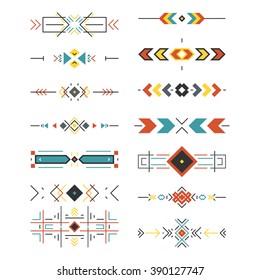 Tribal border collection made in modern and clean vector. Line style art.