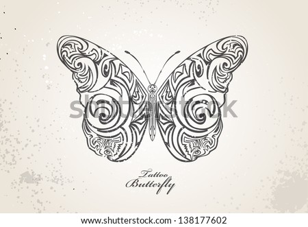 Tribal butterfly