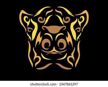 Tribal camel illustration