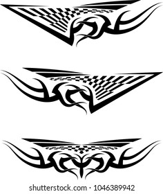 Tribal Car Decal : Vinyl Ready, Vehicle Graphics Vector Illustration