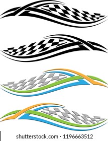 Tribal Car Decal : Vinyl Ready, Vehicle Graphics Vector Illustration