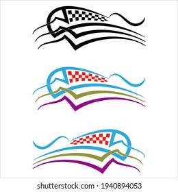 Tribal Car Decal : Vinyl Ready, Vehicle Graphics Vector Art Illustration