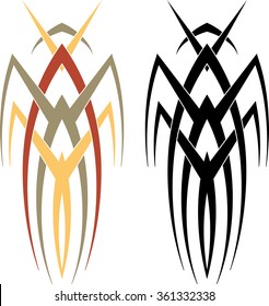 Tribal Car Decal : Vinyl Ready Vector Illustration