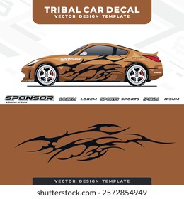 tribal car wrap design template 5